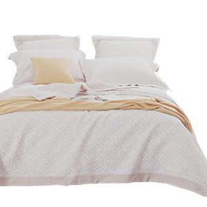 NTBAY 3 Layers Queen Camel Washed Cotton Coverlet